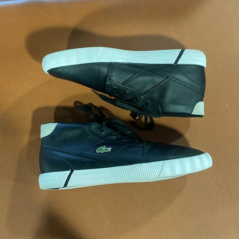 Lacoste - Mens Gripshot Chukka Leather Popped Heel Shoes - Picture 3 of 5